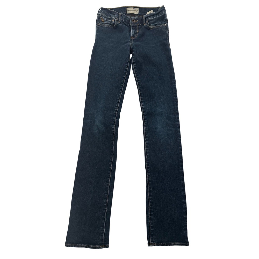 Abercrombie Kids Jeans Sz 16 Slim Dark Wash Denim Straight Leg 255153120